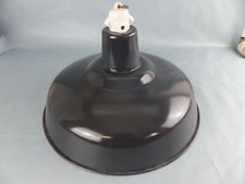 Ancienne lampe Industrielle Métal Tôle émaillée Atelier Usine loft déco ø 35 cm 