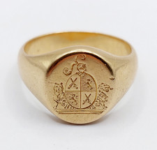 Chevalière antique or 18k