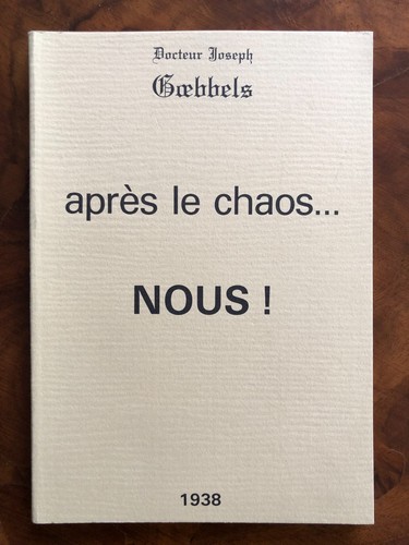 Joseph goebbels après - goebbels,