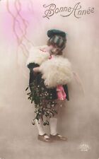 CP BONNE ANNEE PETITE FILLE