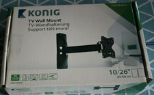 Support mural TV articulé VESA 50-100  noir 20kg supporté
