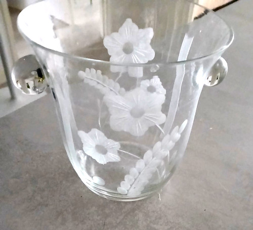 Seau glacons cristal de - , en