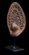 Masque à igname, yam mask, oceanic art, tribal art, Papua New Guinea, 20 x 19 cm