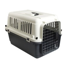 Cage de transport, Nomad, grise et noir, S  40 x 61 x 41 cm pour chien max 10 kg
