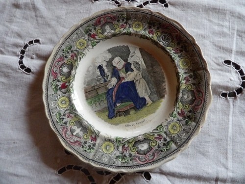 Ancienne assiette parlante