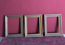 3 PETITS CADRES  PORTE PHOTO IMITATION BOIS   FRENCH ANTIQUE