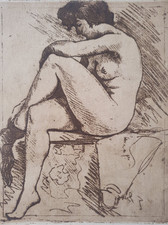 Gravure orig Emile Baes