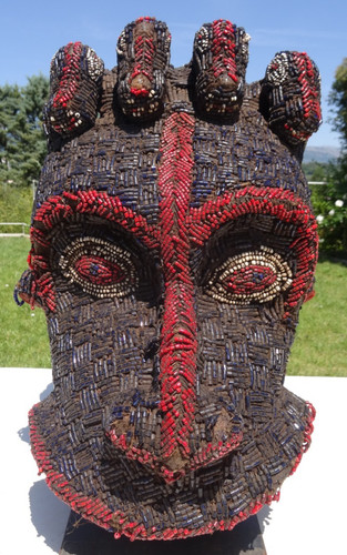 Masque heaume bamiléké - masque,