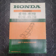 Manuel Libretto D'entretien Tondeuse À Gazon HONDA HR 1950 2150 2160