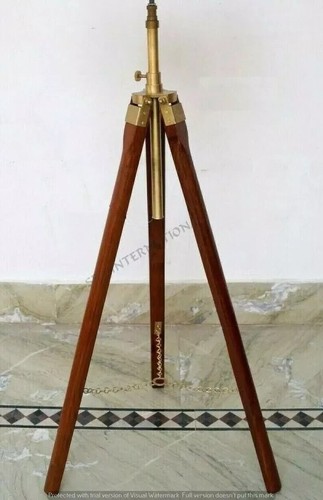 Lampe angle bois - bois, sur