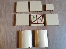LEGO : 8x Panneau Mur marron Réf 59349 Set 10211 60097 31097