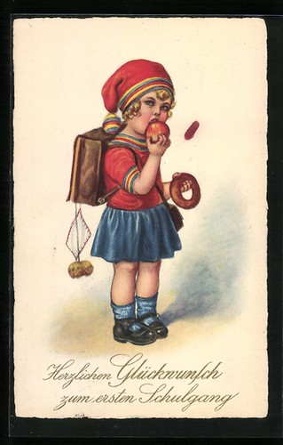 Carte postale salutations pour