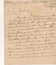 LA BARTHE Martinique FOUACHE traite paix colonie lettre autographe signée 1815