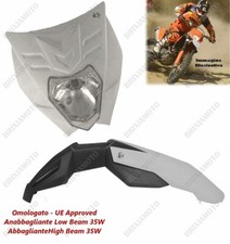 Phare Felix Approuvé Blanc Et Garde-Boue Blanc Pour Yamaha TT XT YZF WR WRF SM