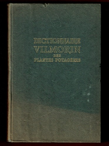 Dictionnaire vilmorin des - dictionnaire,