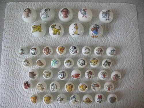 Lot billes 9 boulets - de,