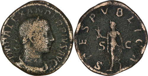 Rome sesterce alexandre - -,
