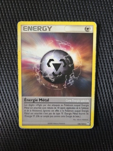 Carte pokémon énergie métal - carte,