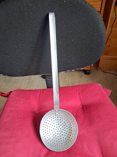 Ancienne louche ecumoir en - ancienne,