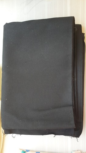 Coupon tissus noir - tissus,