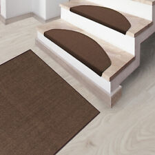 Sisal Tapis D'Escalier Pure Naturel Treppenmatte Treppenstufenschutz Brun Foncé