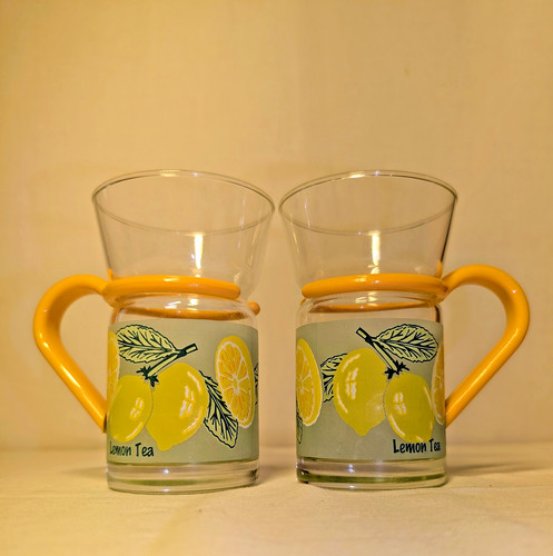 Lot mugs verre vintage - mugs,