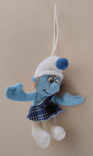 Figurine peluche schtroumpf - figurine,
