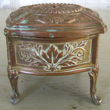 Boîte à bijoux métal doré