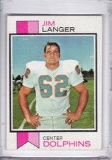 1973 Topps Jim Langer # 341 RC Rookie