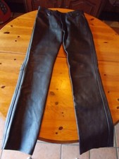 Pantalon de moto homme en cuir noir de la marque STONE Taille M TB occasion