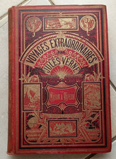 Jules Verne La Maison à vapeur. Hetzel Cartonnage aux 2 éléphants. Catalogue AI.
