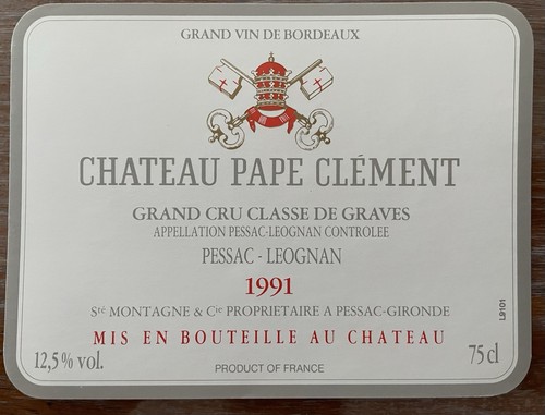 étiquette château pape - Étiquette,