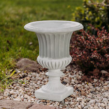 Jardinière ancienne vase pot de fleurs 46 cm 16 kg 7 litres gris béton résist...