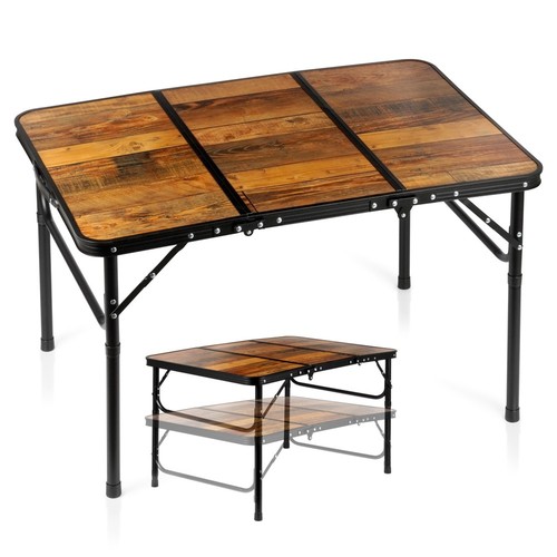 Table camping réglable - table,