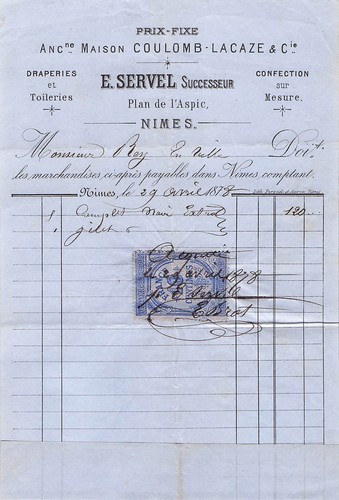 Nimes drapier servel - 30,