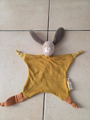 Doudou plat lapin - plat,