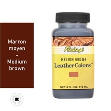 Teinture pour cuir - Fiebing's Leather Colors - MARRON MOYEN / MEDIUM BROWN