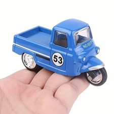 Tricycle en alliage à rétro friction, modèle de moto à trois roues