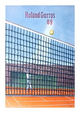 AFFICHE POSTER - TENNIS ROLAND GARROS 2009