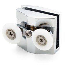 1 X Roulettes De Porte De Douche En Alliage De Zinc Double Pour Novellini NOV1