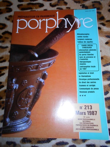 Revue porphyre préparateur - porphyre,,