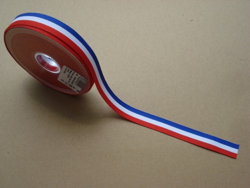 Ruban tricolore bleu blanc - ruban,