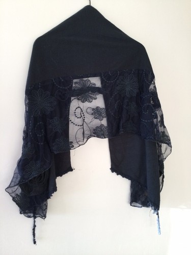 Echarpe femme bleu marine - echarpe,