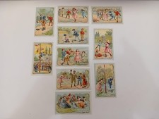 Chocolat Guérin Boutron 10 images Publicitaires Chromos LES JEUX D ENFANT 1900