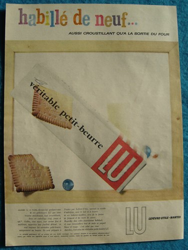 Publicité papier biscuits - papier,