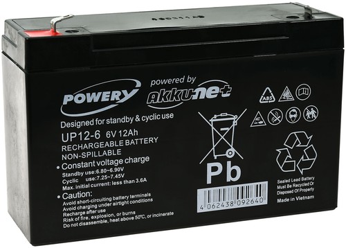 Batterie gel powery - gel, pour