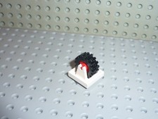 Essieu roue LEGO VINTAGE POLICE white wheel holder ref 8 