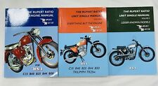 259/ PANTHER PUBLISHING RUPERT RATION 1/2/3 BSA C15 B40 B25 B44 B50 TRIUMPH TR25