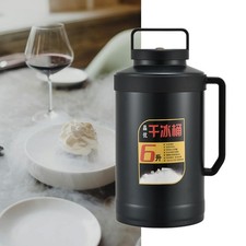 Seau de stockage de glace carbonique 6L, conteneur isolé sous vide pour