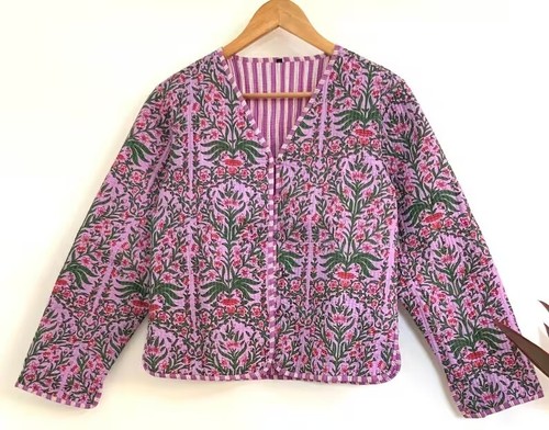 Veste patchwork matelassée - patchwork,
